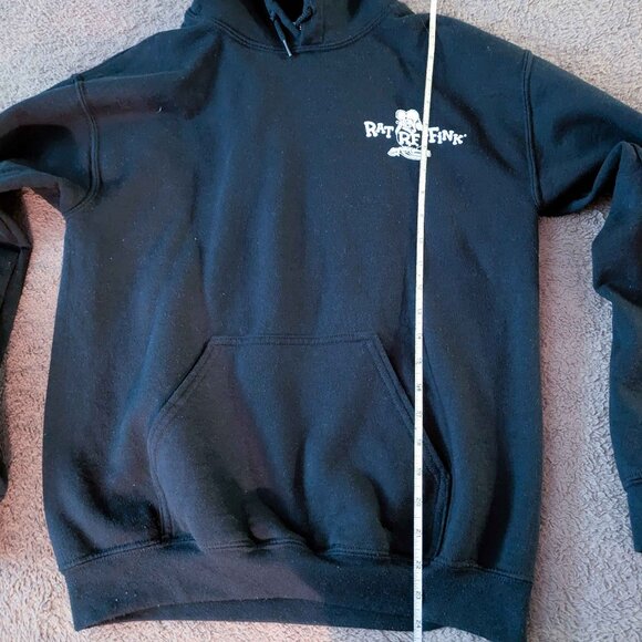 Vintage Y2K 2008 Ed Roth Rat Fink Hot Rod Black Sweatshirt Hoodie Men’s Small - Picture 5 of 7